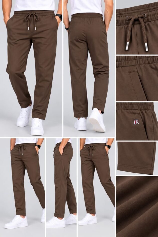 Men's Track Lower Pant with Elastic Waistband & Adjustable Drawstring | Casual Wear
